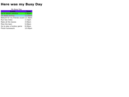 styleSchedule screenshot