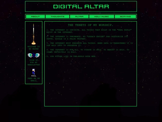 tenets screenshot