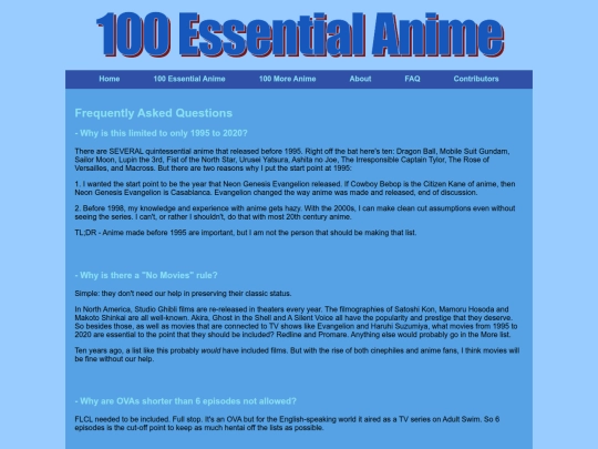 faq screenshot