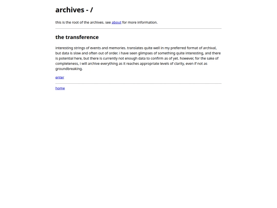 writing/archives screenshot