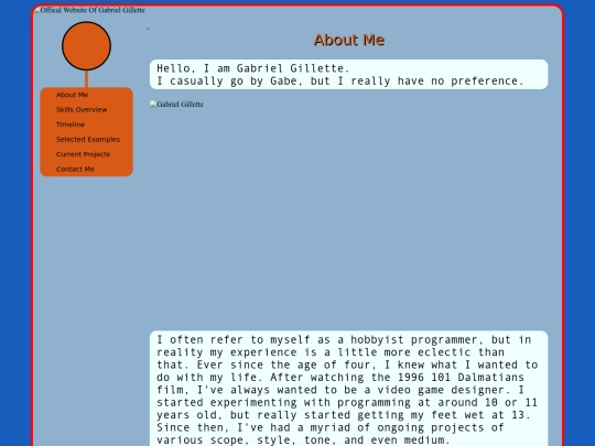 aboutme screenshot