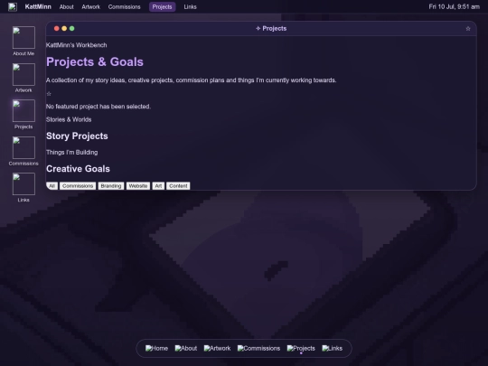 projects screenshot