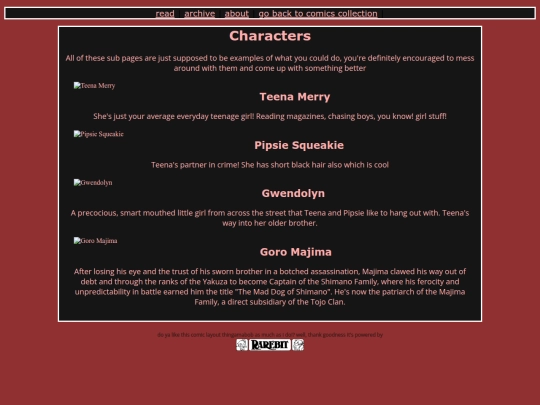 comic/snow_fight/characters screenshot