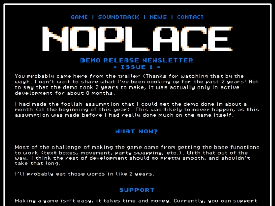 newsletters/demorelease screenshot