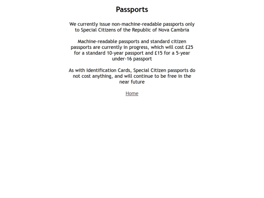 Passports screenshot