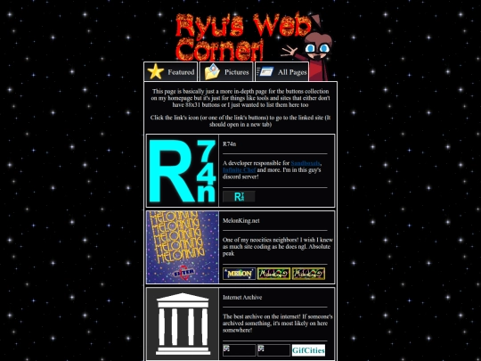 links screenshot
