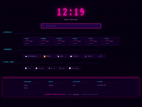 startpage screenshot