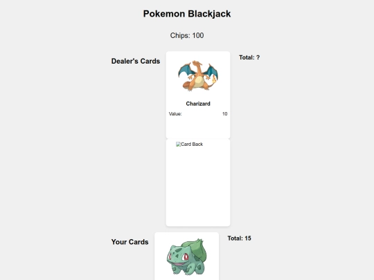 card game screenshot