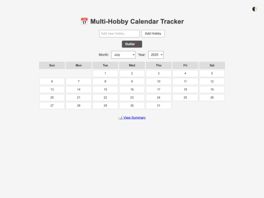 HobbyTracker screenshot