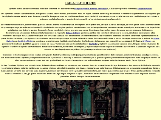slytherin screenshot
