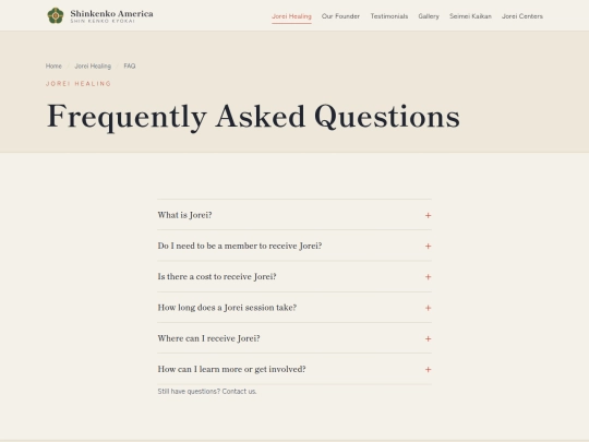 faq screenshot