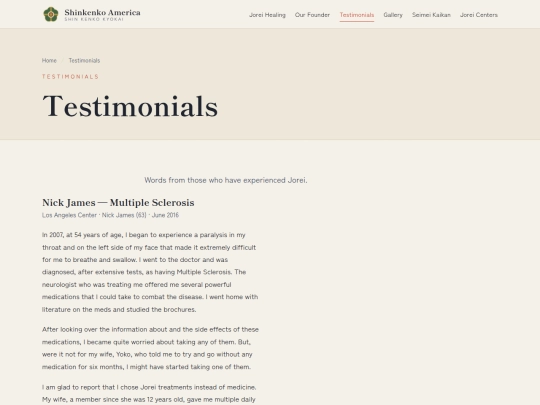 testimonials screenshot