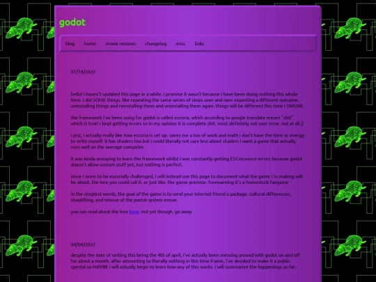 godot/oldindex screenshot