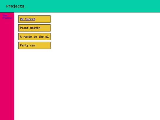 projects screenshot