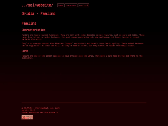 wiki/species/faelins screenshot