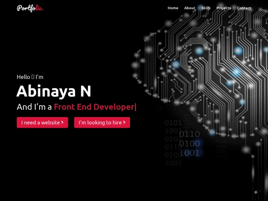 portfolio screenshot