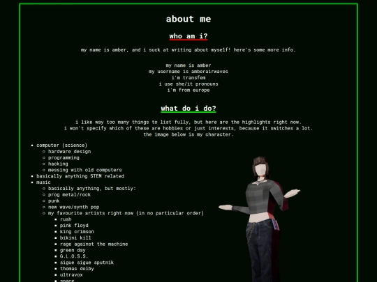 aboutmeold screenshot