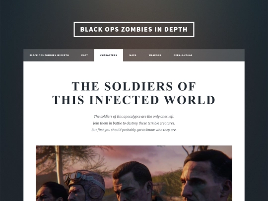 Characters screenshot