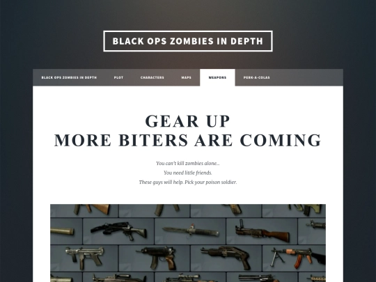 Weapons screenshot