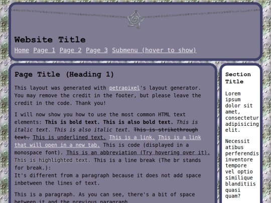 index screenshot