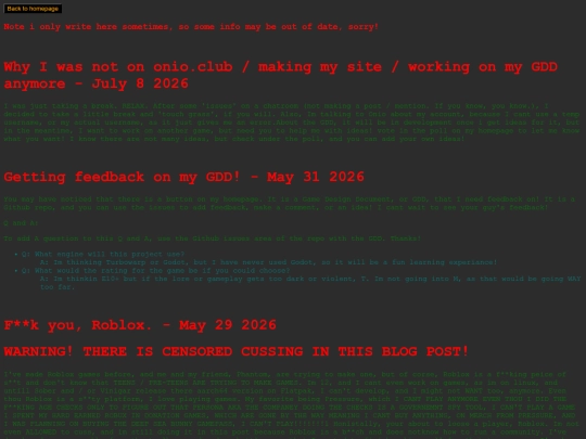 blog screenshot