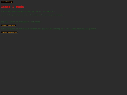 html-games screenshot