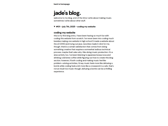 blog screenshot