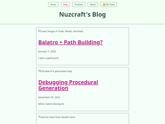 blog screenshot