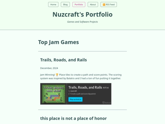 portfolio screenshot