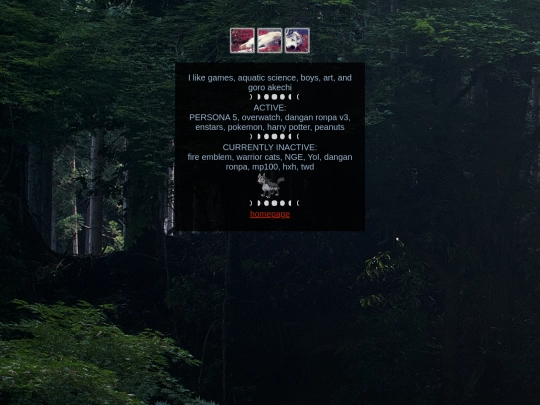 interests screenshot