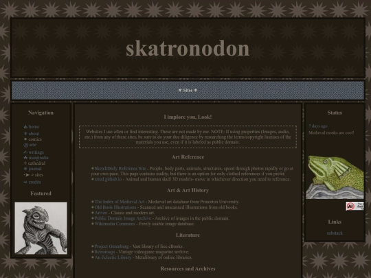 sites screenshot