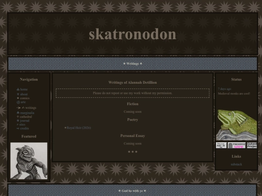 writings screenshot