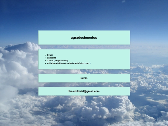 agradecimentos screenshot