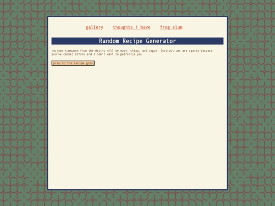 recipes screenshot