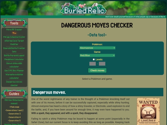 pages/dangerous_moves_checker screenshot