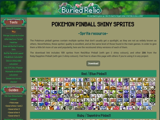 pages/pinball_shiny_sprites screenshot