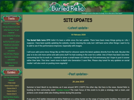 pages/updates screenshot