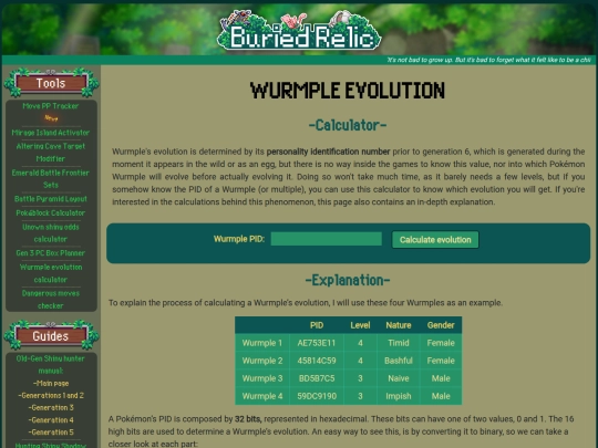 pages/wurmple_calc screenshot