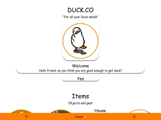 CYOA/DUCK.CO screenshot
