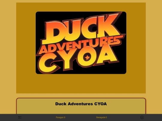 CYOA/DuckAdventure screenshot