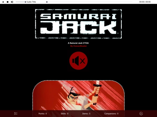 CYOA/SamuraiJack screenshot
