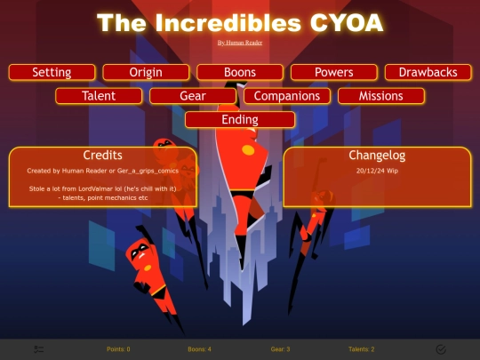 CYOA/TheIncredibles screenshot
