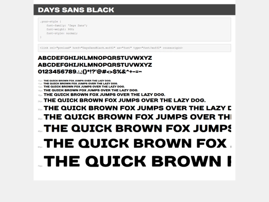 day-sans-black/demo screenshot