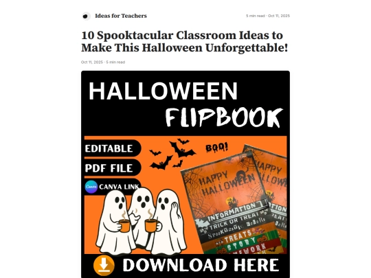 HalloweenFlipbook screenshot