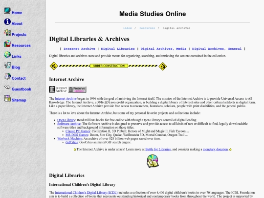 resources/archives screenshot