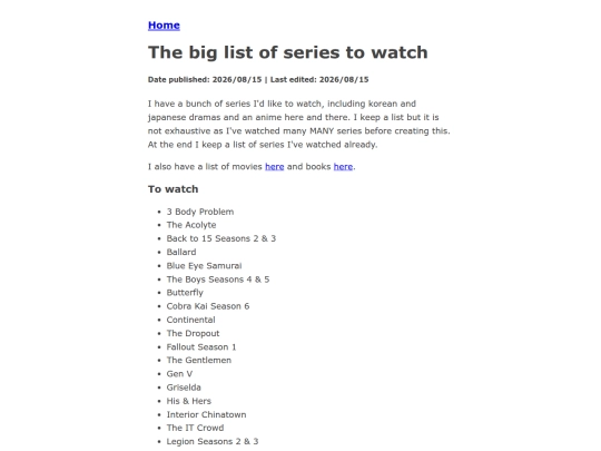 series screenshot