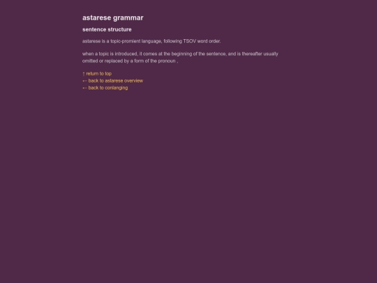 conlanging/astarese/grammar screenshot