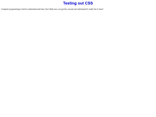 csstest screenshot