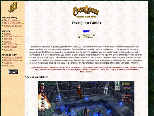 everquest/guilds screenshot