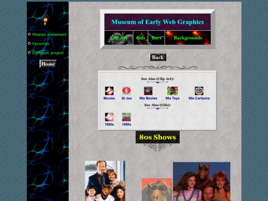 museum/clipart/80sshows screenshot